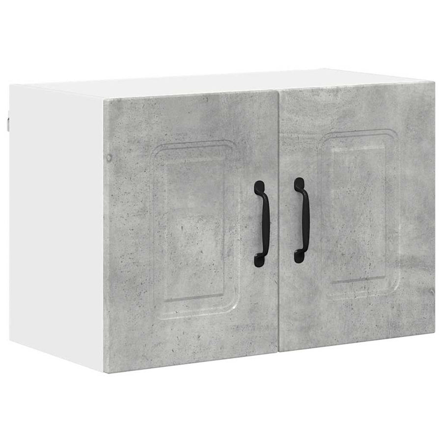 Keukenkast aan de muur 2 pcs Beton Grijs 60 x 31 x 40 cm