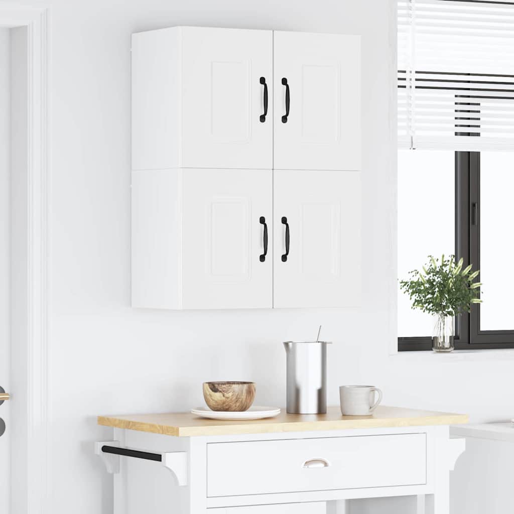 Keukenkast aan de muur met plank Hoogglans wit 60 x 31 x 40 cm