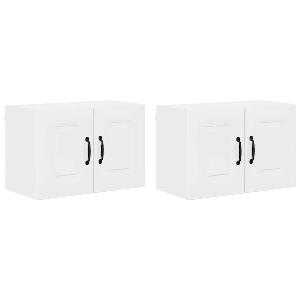 Keukenkast aan de muur 2 pcs Hoogglans wit 60 x 31 x 40 cm
