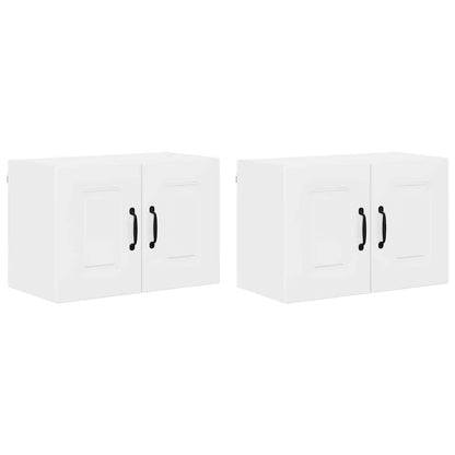 Keukenkast aan de muur 2 pcs Hoogglans wit 60 x 31 x 40 cm