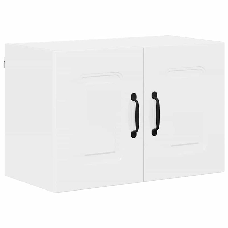 Keukenkast aan de muur 2 pcs Hoogglans wit 60 x 31 x 40 cm