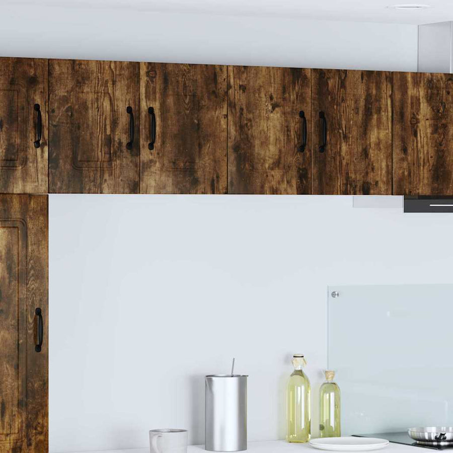 Keukenkast aan de muur met plank Gerookt eiken 60 x 31 x 40 cm