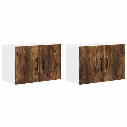 Keukenkast aan de muur 2 pcs Gerookt eiken 60 x 31 x 40 cm