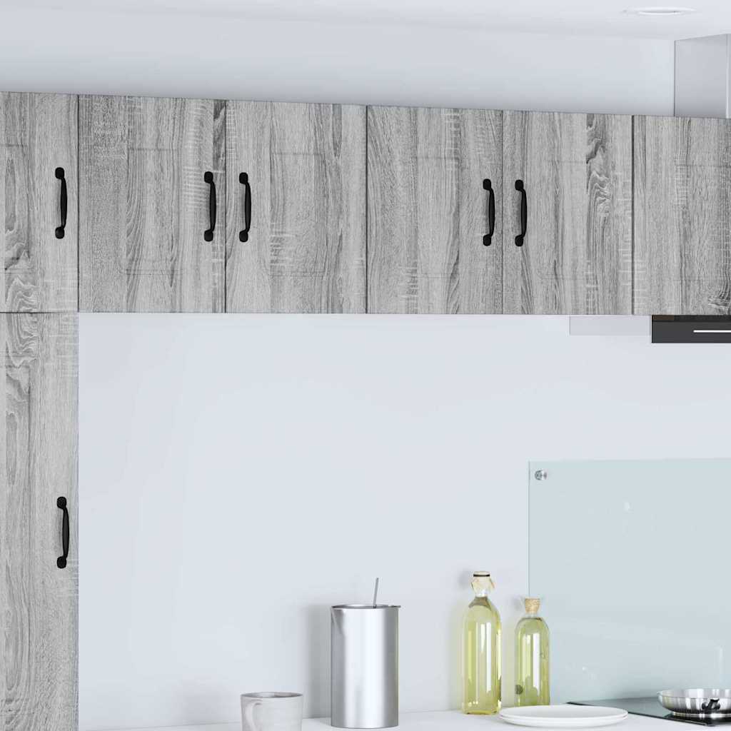 Keukenkast aan de muur met plank Grijs Sonoma 60 x 31 x 40 cm