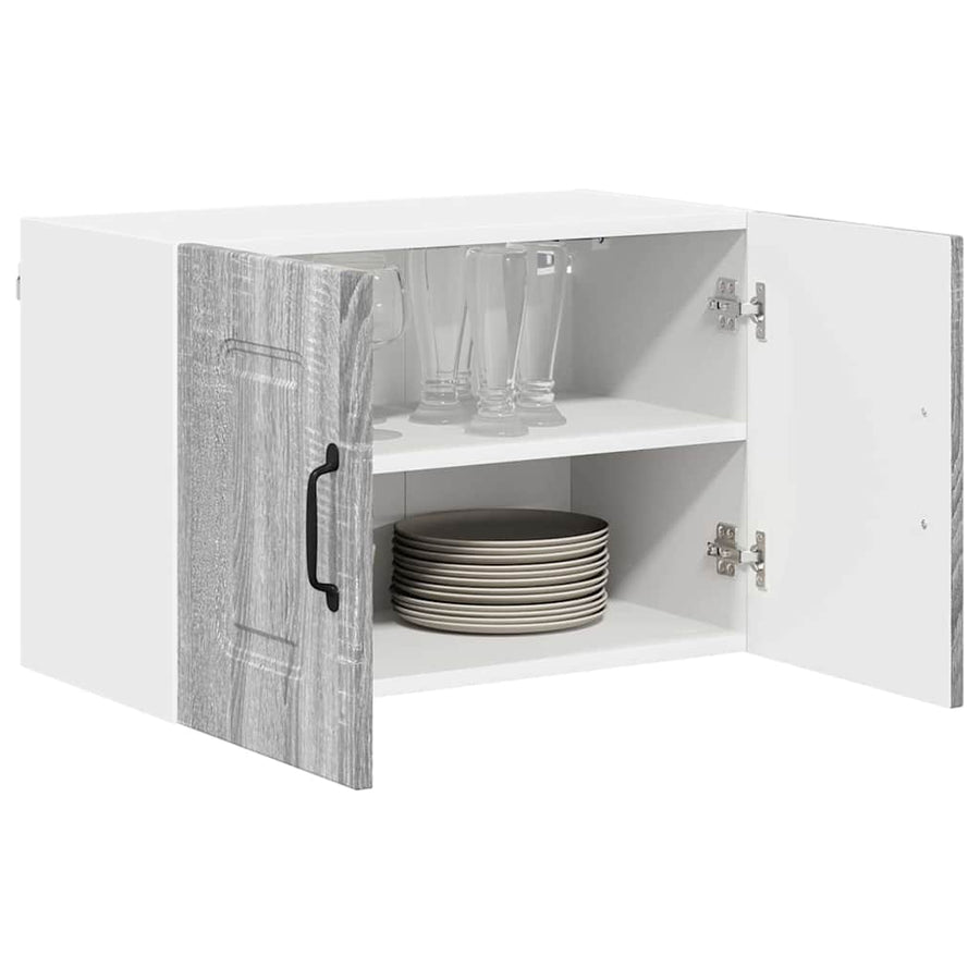 Keukenkast aan de muur met plank Grijs Sonoma 60 x 31 x 40 cm