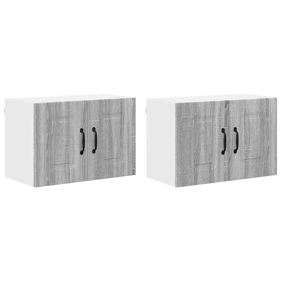 Keukenkast aan de muur 2 pcs Grijs Sonoma 60 x 31 x 40 cm