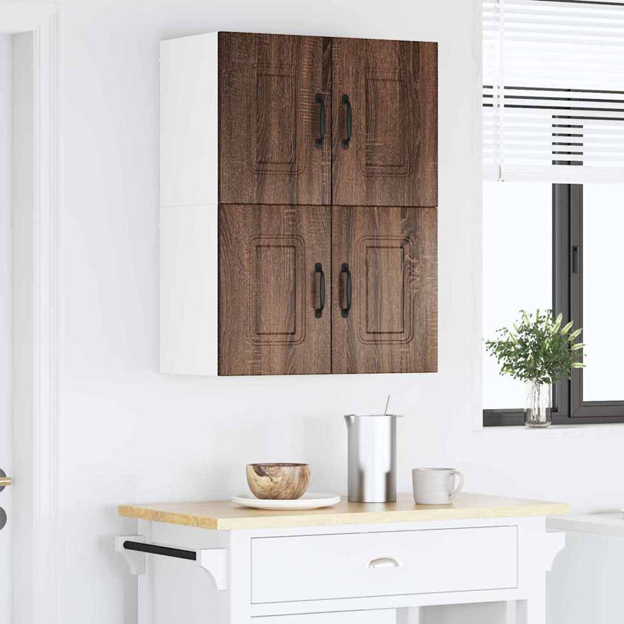 Keukenkast aan de muur Bruin Eiken 60 x 31 x 40 cm Bewerkt hout