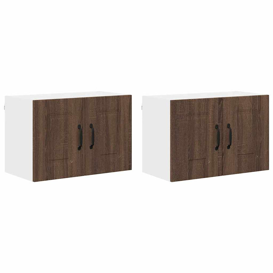 Keukenkast aan de muur 2 pcs Bruin Eiken 60 x 31 x 40 cm