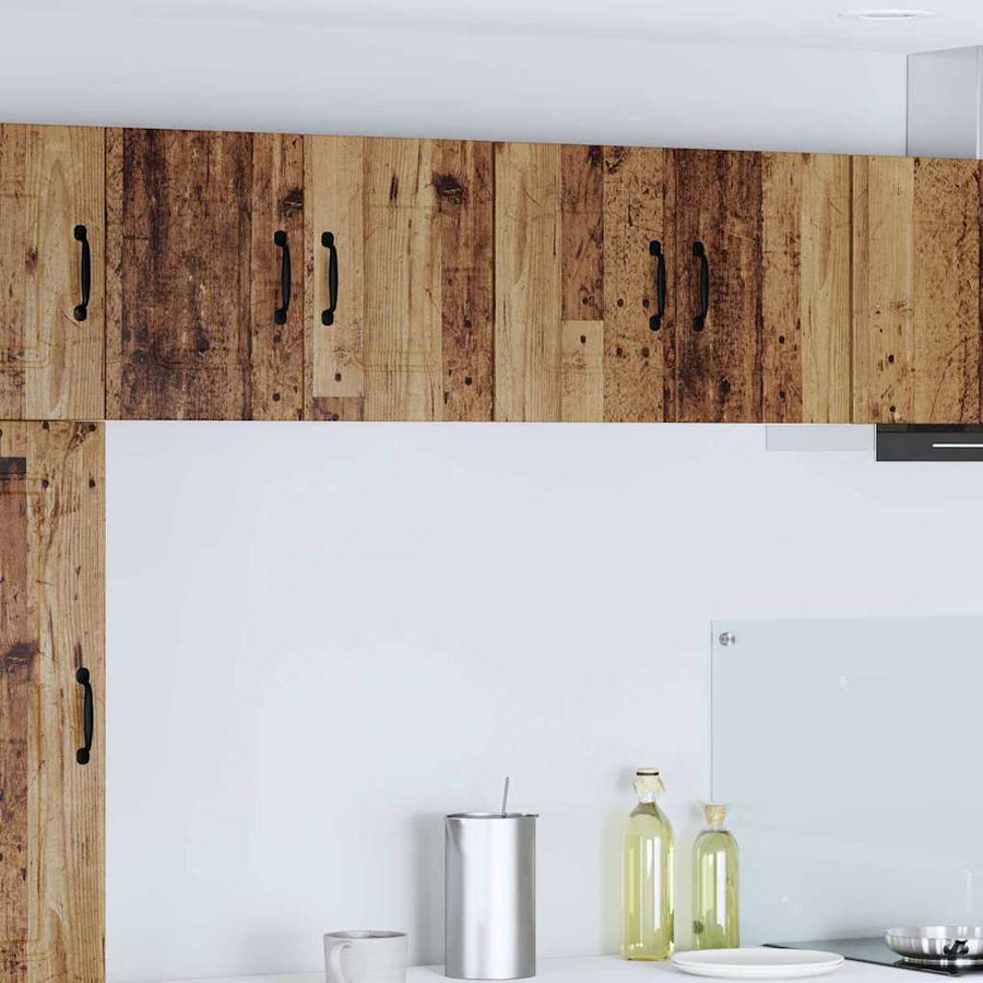 Keukenkast aan de muur met plank 2 pcs Oud Hout 60 x 31 x 40 cm