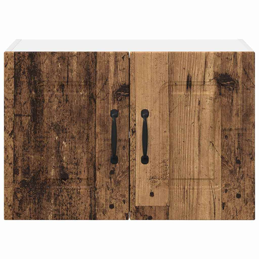 Keukenkast aan de muur met plank 2 pcs Oud Hout 60 x 31 x 40 cm