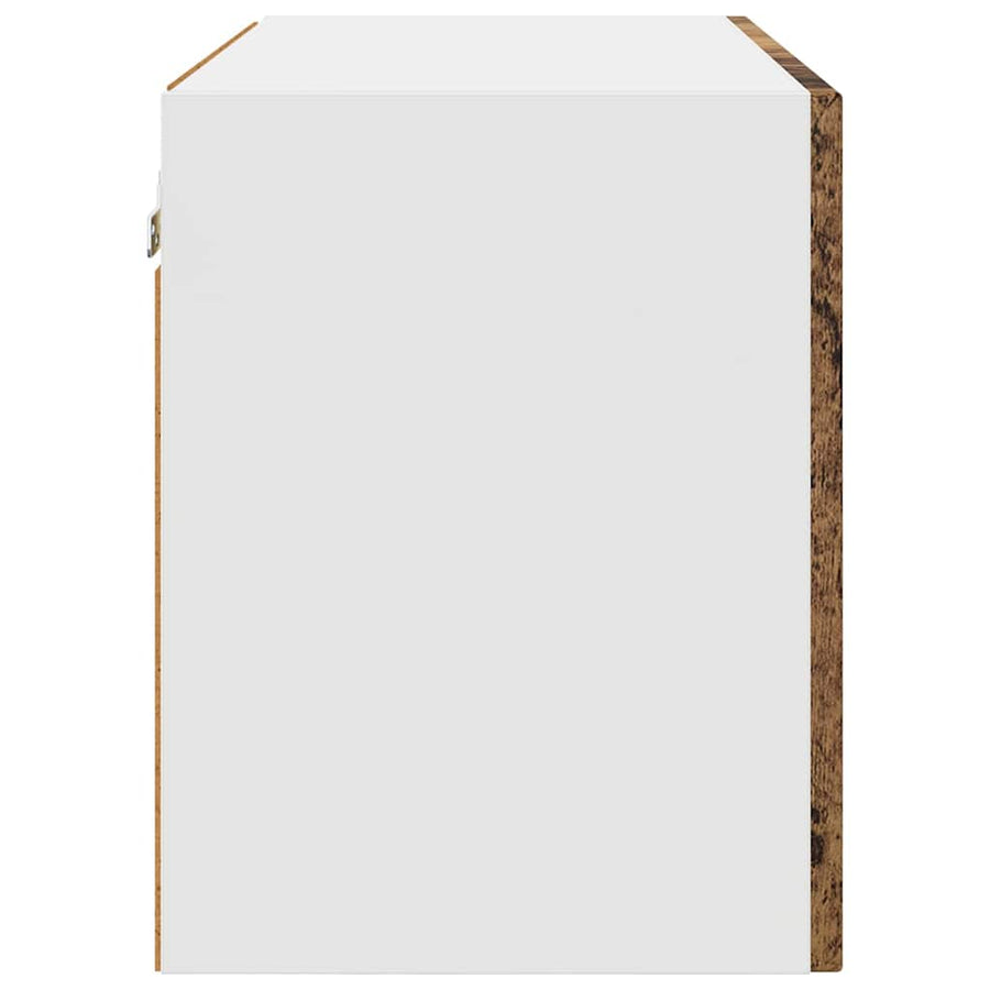 Keukenkast aan de muur met plank 2 pcs Oud Hout 60 x 31 x 40 cm