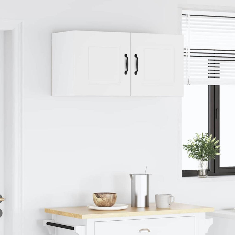 Keukenkast aan de muur Wit 80 x 31 x 40 cm Bewerkt hout