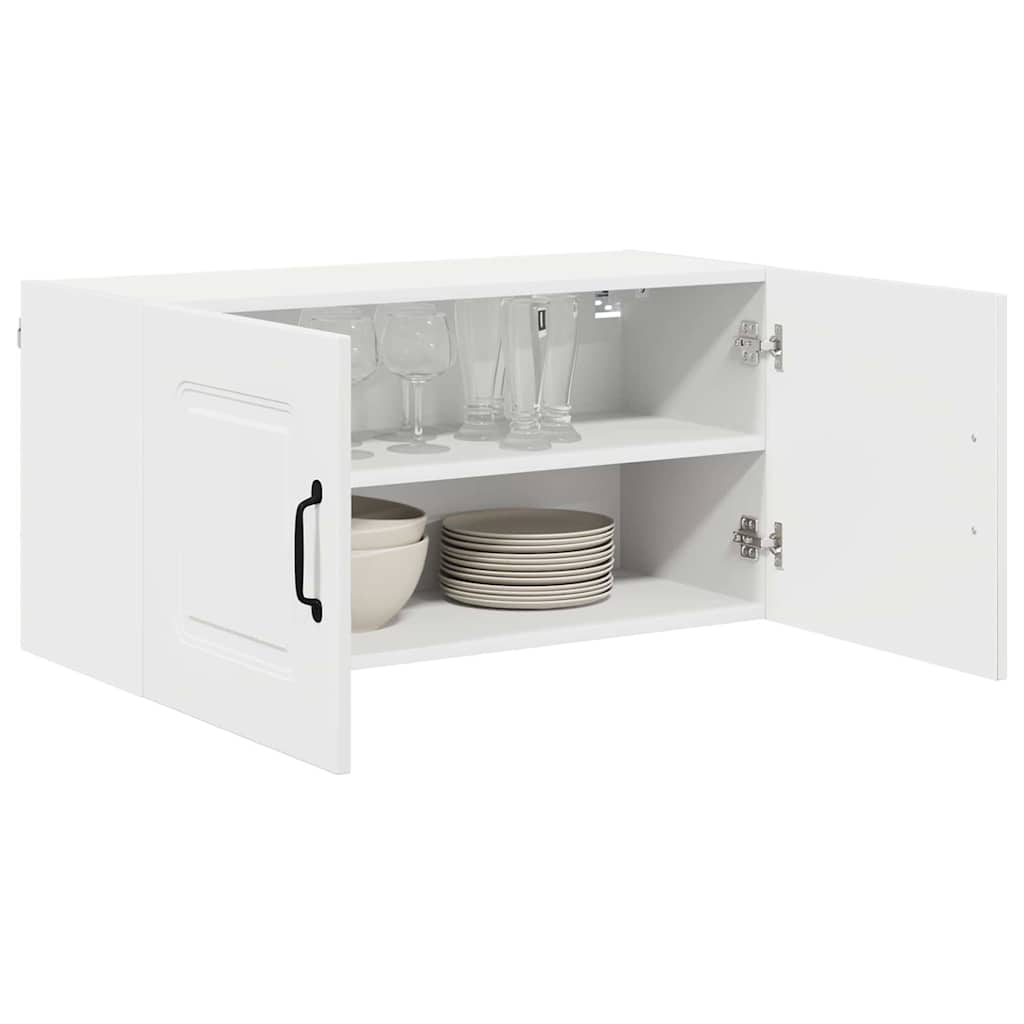 Keukenkast aan de muur Wit 80 x 31 x 40 cm Bewerkt hout