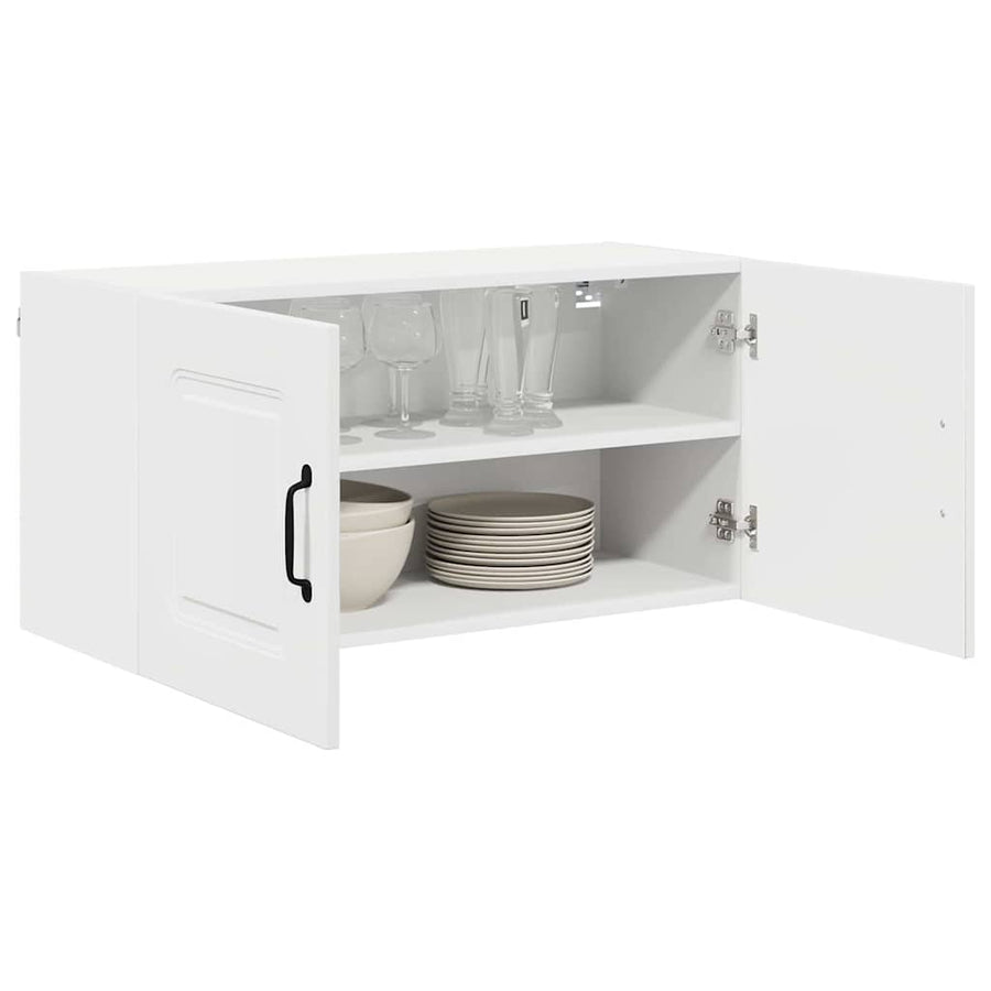 Keukenkast aan de muur Wit 80 x 31 x 40 cm Bewerkt hout