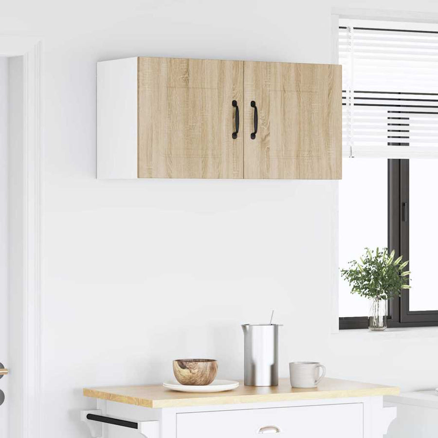 Keukenkast aan de muur met plank Sonoma Eiken 80 x 31 x 40 cm