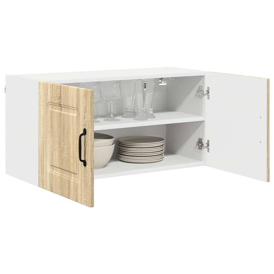 Keukenkast aan de muur met plank Sonoma Eiken 80 x 31 x 40 cm