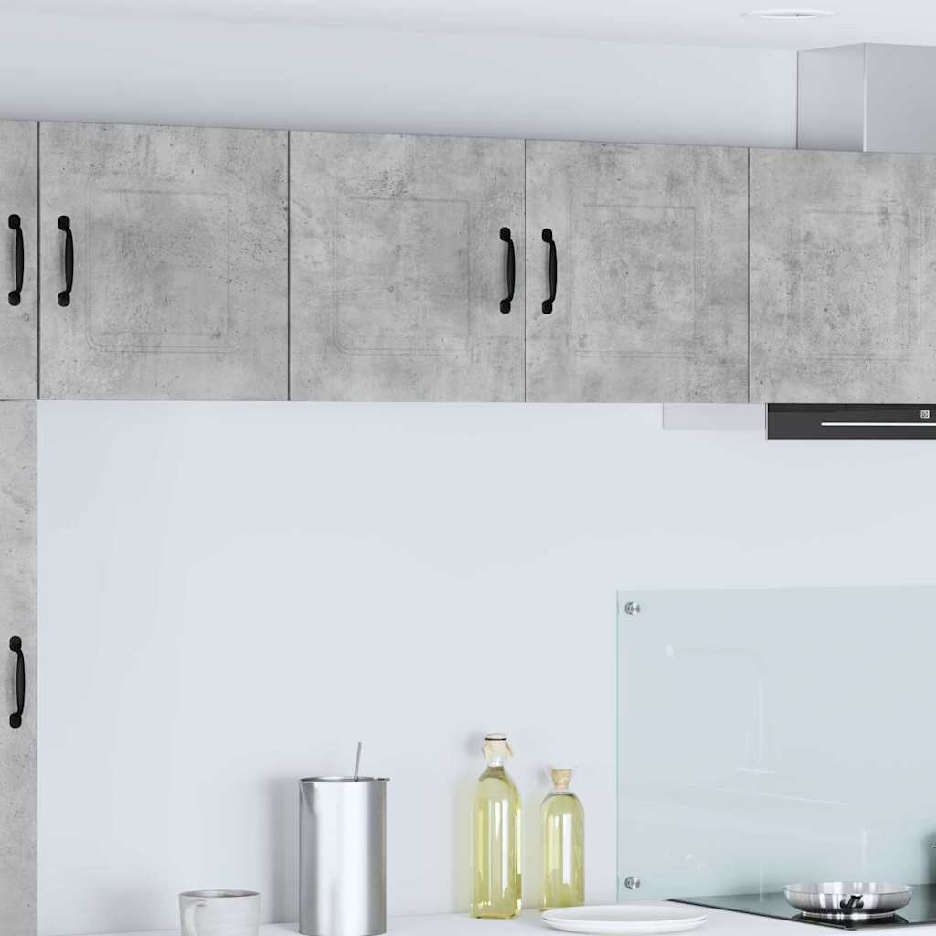 Keukenkast aan de muur Beton Grijs 80 x 31 x 40 cm Bewerkt hout