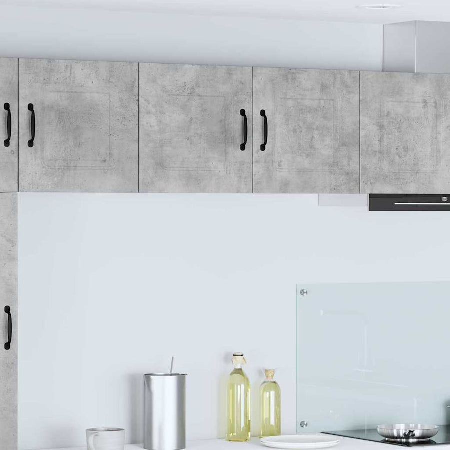 Keukenkast aan de muur Beton Grijs 80 x 31 x 40 cm Bewerkt hout