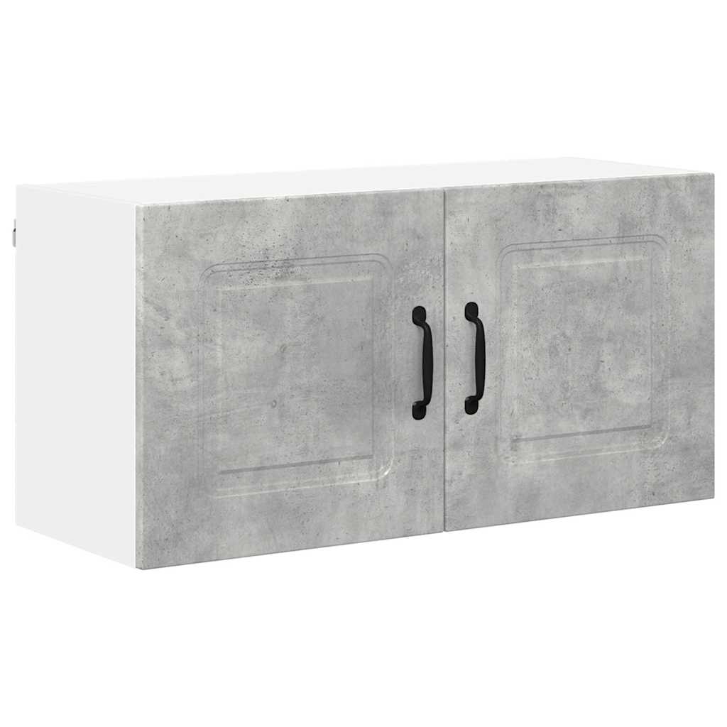 Keukenkast aan de muur Beton Grijs 80 x 31 x 40 cm Bewerkt hout