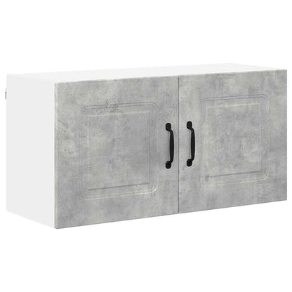 Keukenkast aan de muur Beton Grijs 80 x 31 x 40 cm Bewerkt hout