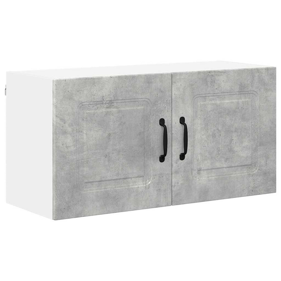 Keukenkast aan de muur Beton Grijs 80 x 31 x 40 cm Bewerkt hout