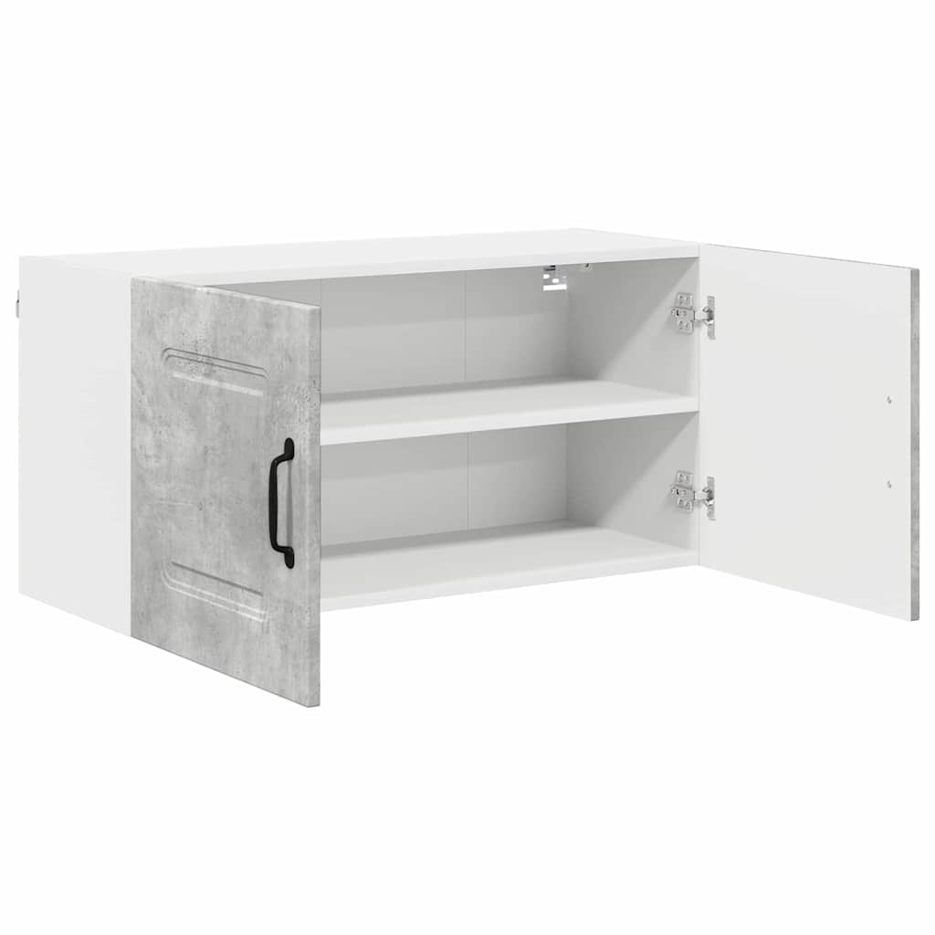 Keukenkast aan de muur Beton Grijs 80 x 31 x 40 cm Bewerkt hout