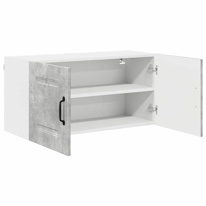 Keukenkast aan de muur Beton Grijs 80 x 31 x 40 cm Bewerkt hout