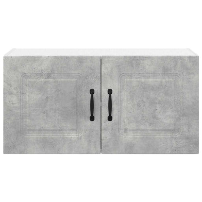 Keukenkast aan de muur Beton Grijs 80 x 31 x 40 cm Bewerkt hout