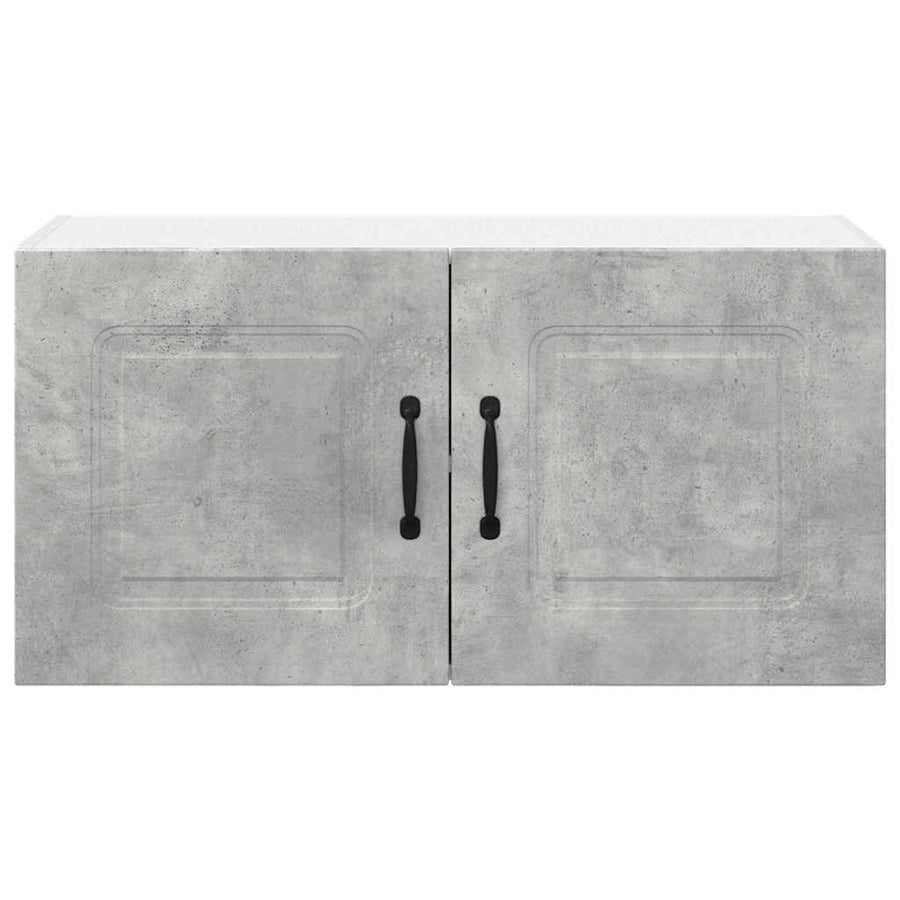 Keukenkast aan de muur Beton Grijs 80 x 31 x 40 cm Bewerkt hout