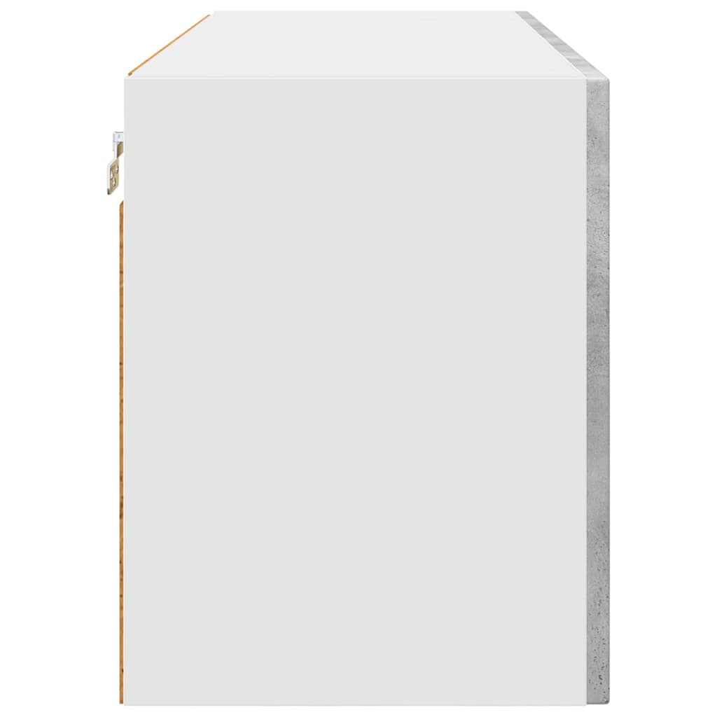 Keukenkast aan de muur Beton Grijs 80 x 31 x 40 cm Bewerkt hout