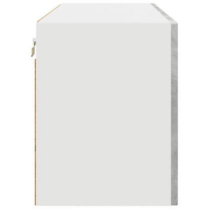 Keukenkast aan de muur Beton Grijs 80 x 31 x 40 cm Bewerkt hout