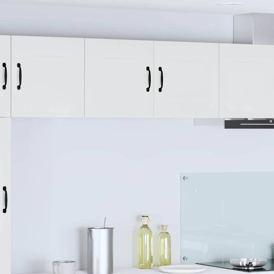 Keukenkast aan de muur met plank Hoogglans wit 80 x 31 x 40 cm