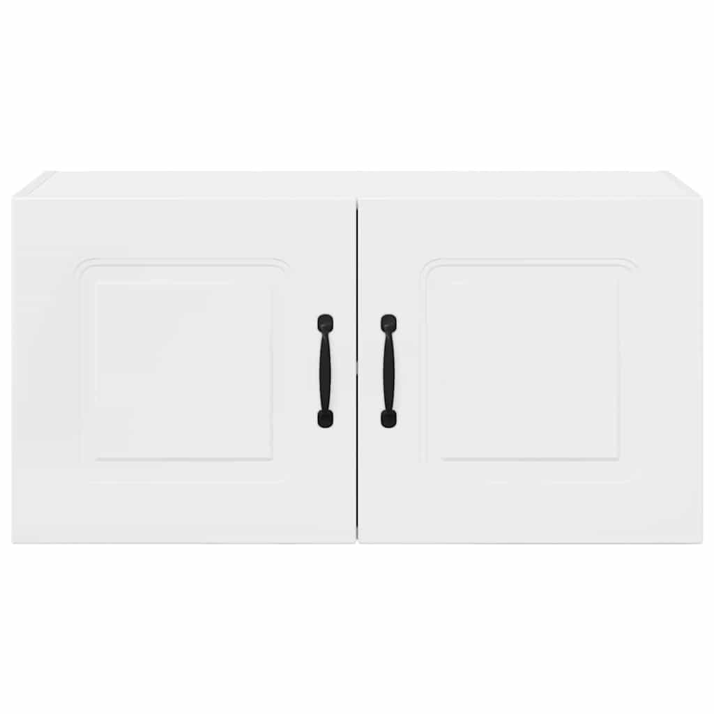 Keukenkast aan de muur met plank Hoogglans wit 80 x 31 x 40 cm