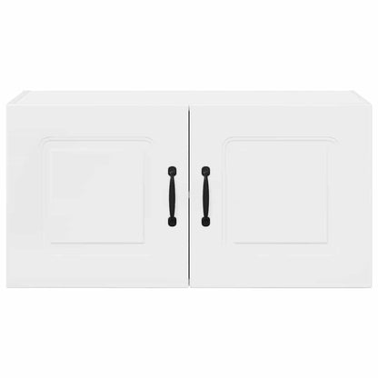 Keukenkast aan de muur met plank Hoogglans wit 80 x 31 x 40 cm