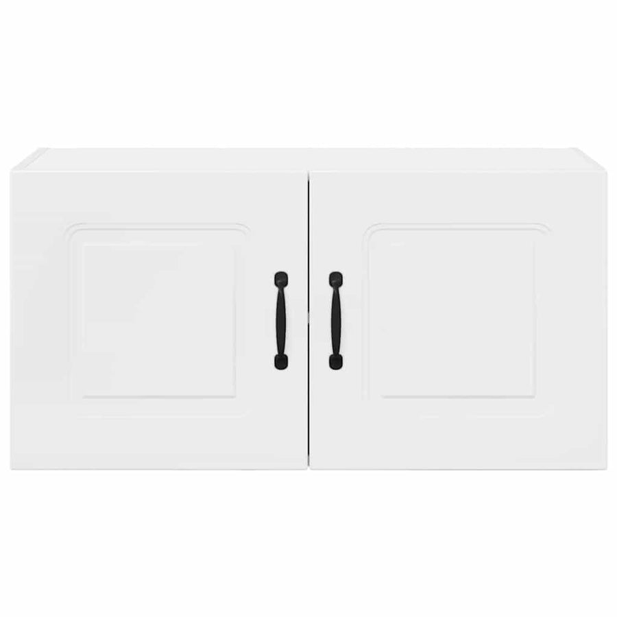 Keukenkast aan de muur met plank Hoogglans wit 80 x 31 x 40 cm