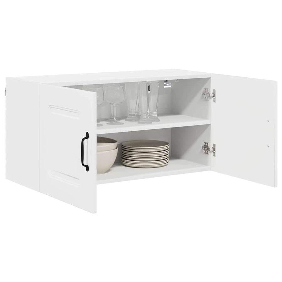 Keukenkast aan de muur met plank Hoogglans wit 80 x 31 x 40 cm