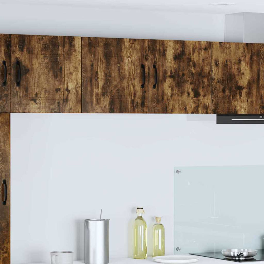 Keukenkast aan de muur met plank Gerookt eiken 80 x 31 x 40 cm