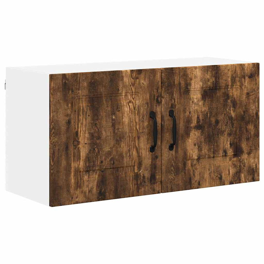 Keukenkast aan de muur met plank Gerookt eiken 80 x 31 x 40 cm