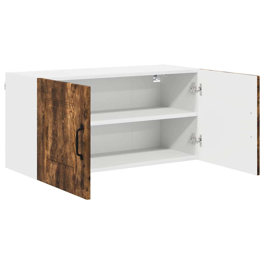 Keukenkast aan de muur met plank Gerookt eiken 80 x 31 x 40 cm