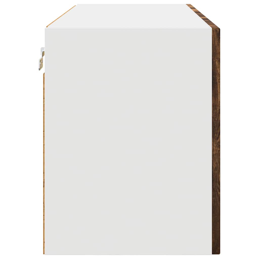 Keukenkast aan de muur met plank Gerookt eiken 80 x 31 x 40 cm