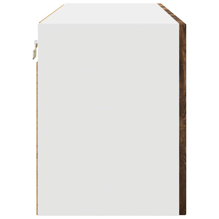 Keukenkast aan de muur met plank Gerookt eiken 80 x 31 x 40 cm