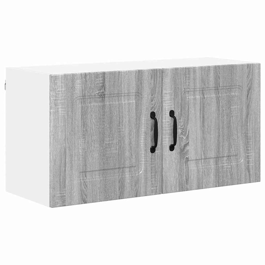 Keukenkast aan de muur met plank Grijs Sonoma 80 x 31 x 40 cm