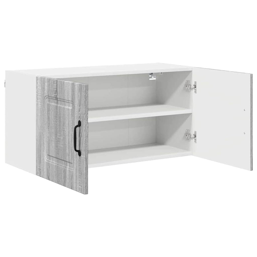 Keukenkast aan de muur met plank Grijs Sonoma 80 x 31 x 40 cm