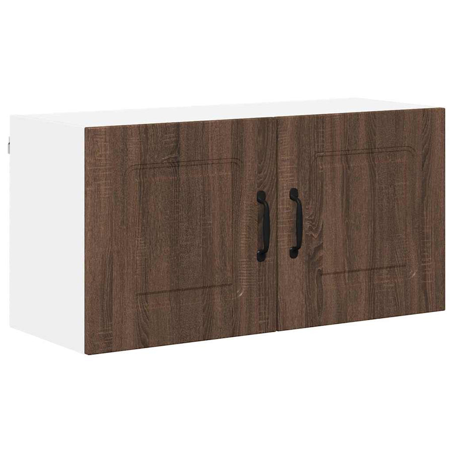 Keukenkast aan de muur Bruin Eiken 80 x 31 x 40 cm Bewerkt hout
