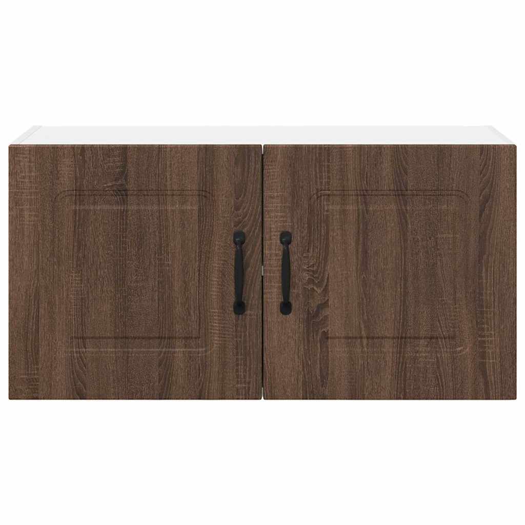 Keukenkast aan de muur Bruin Eiken 80 x 31 x 40 cm Bewerkt hout