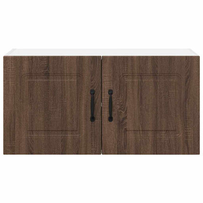 Keukenkast aan de muur Bruin Eiken 80 x 31 x 40 cm Bewerkt hout
