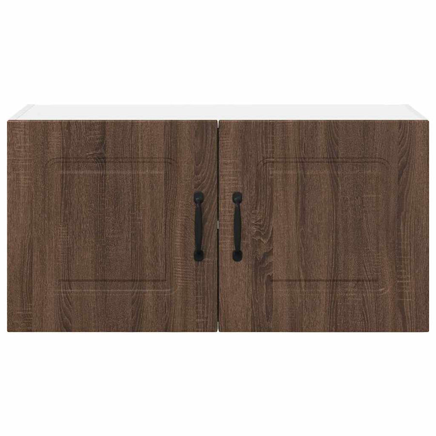Keukenkast aan de muur Bruin Eiken 80 x 31 x 40 cm Bewerkt hout