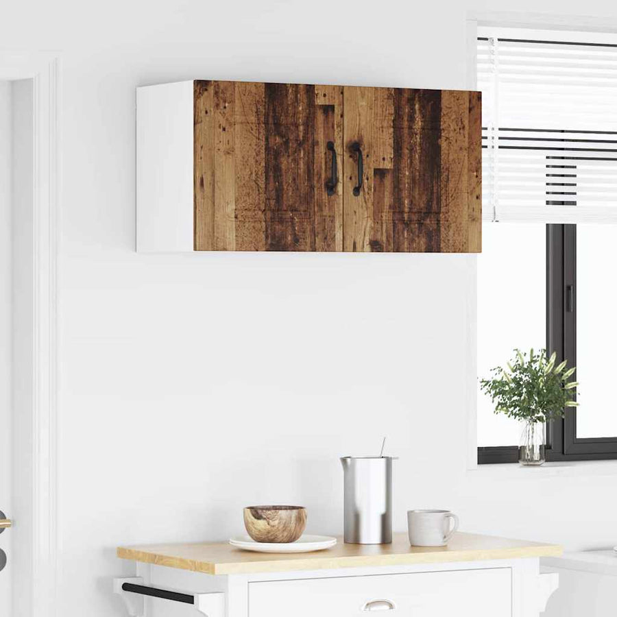 Keukenkast aan de muur Oud Hout 80 x 31 x 40 cm Bewerkt hout