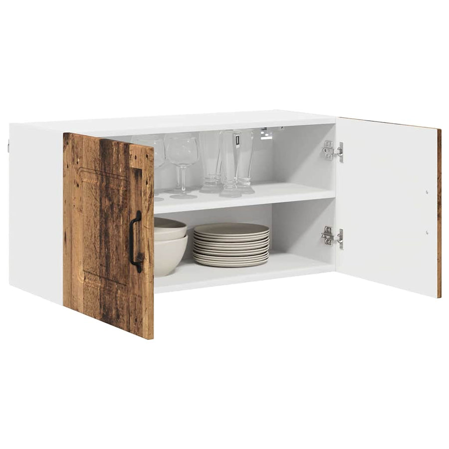 Keukenkast aan de muur Oud Hout 80 x 31 x 40 cm Bewerkt hout