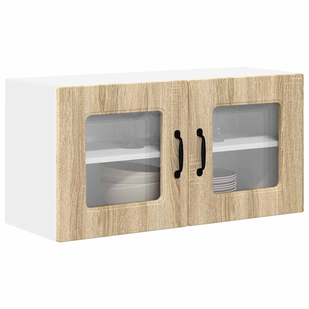Keukenkast aan de muur met plank Sonoma Eiken 80 x 31 x 40 cm